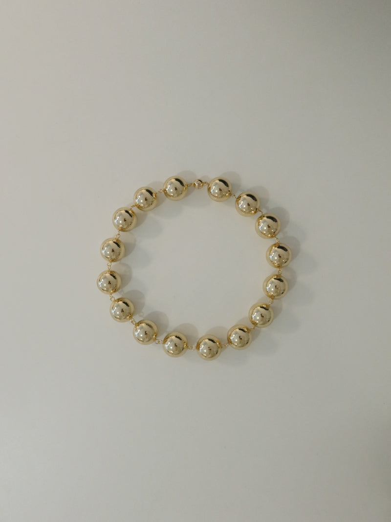 ボールドボールネックレス / bold ball necklace - gold