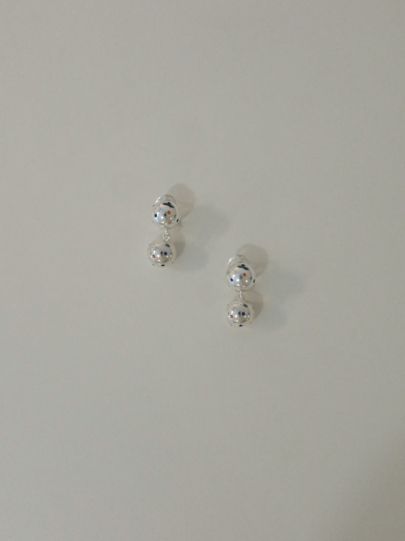 コズミックボールピアス / cosmic ball earring - silver