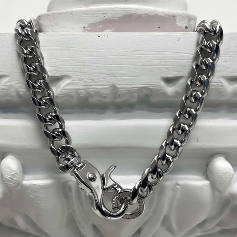 [BLESSEDBULLET]curve chain link necklace_8/10mm (6562961227894)