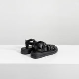エートンスタッズスリーバックルサンダル/Aton studded three-buckle sandals