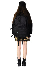ミリタリーカモストラップAラインミニスカート/military camo strap a-line mini skirts (begie)