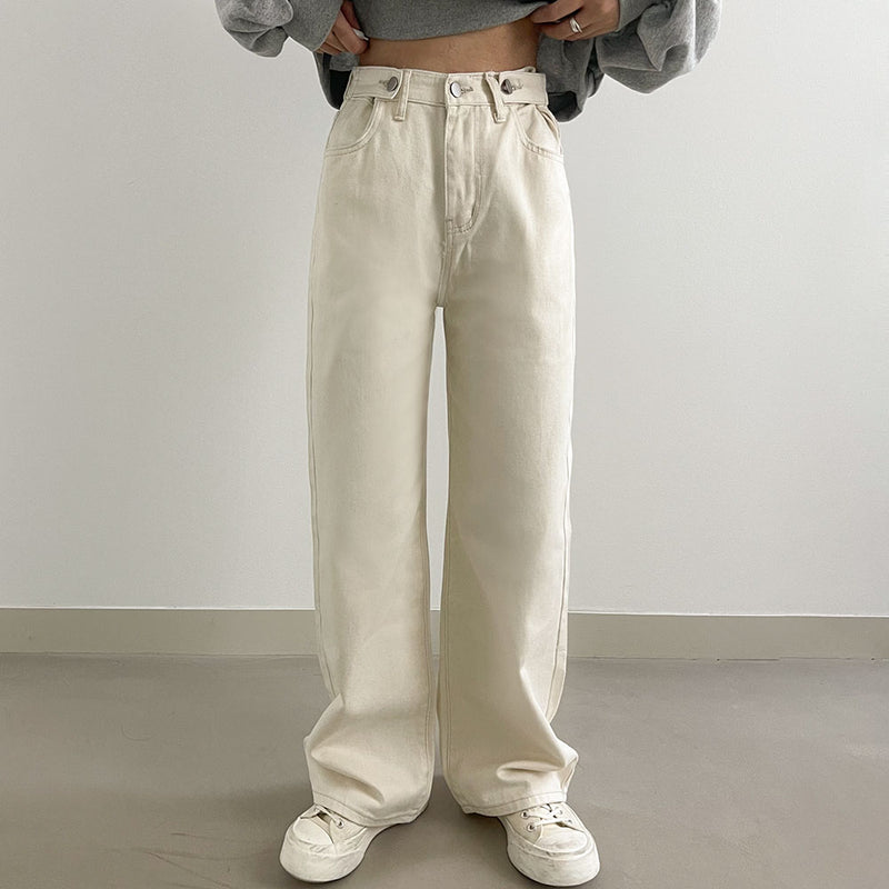 クリーミーコットンワイドパンツ/Creamy Bijou Cotton Wide Pants – 60