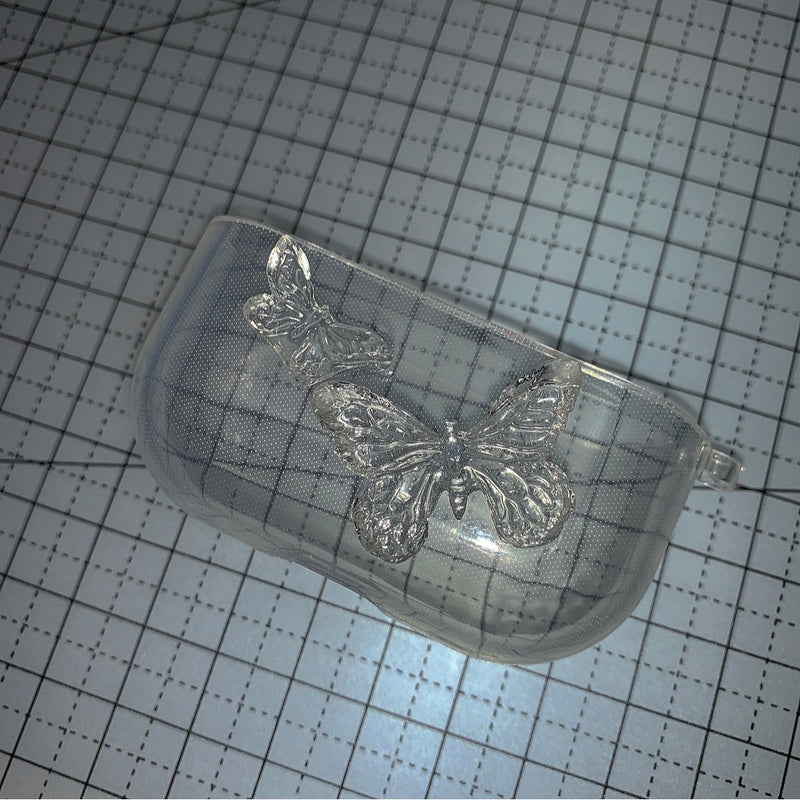 Twin Butterfly Resin AirPod Case (TPU) (6632698871926)