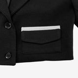 フォーレンカラーマッチングクロップジャケット / Foreign color matching cropped jacket