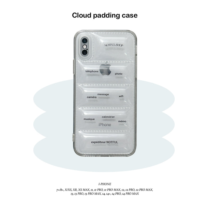 クラウドパッディングアイフォンケース/Cloud padding case