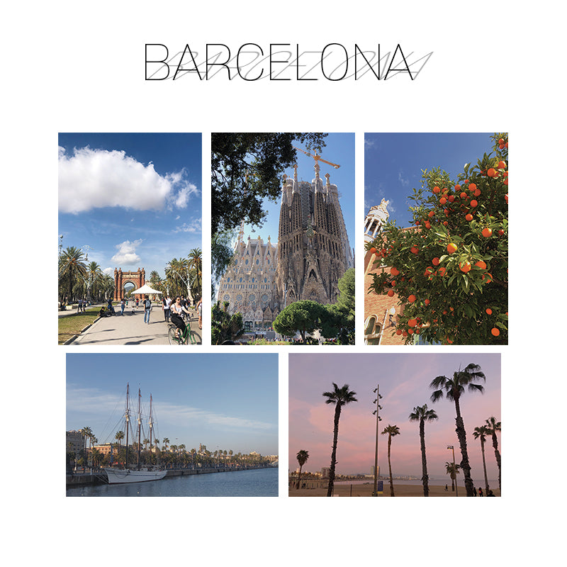バルセロナ ポストカードセット (5P)/barcelona postcard set (5P)