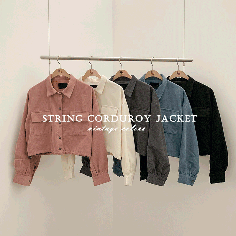 コーデュロイポケットジャケット/[5color] corduroy pocket jacket