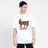 [UNISEX] Horse Logo White Clip Short Sleeve Tee_5color (6567250559094)