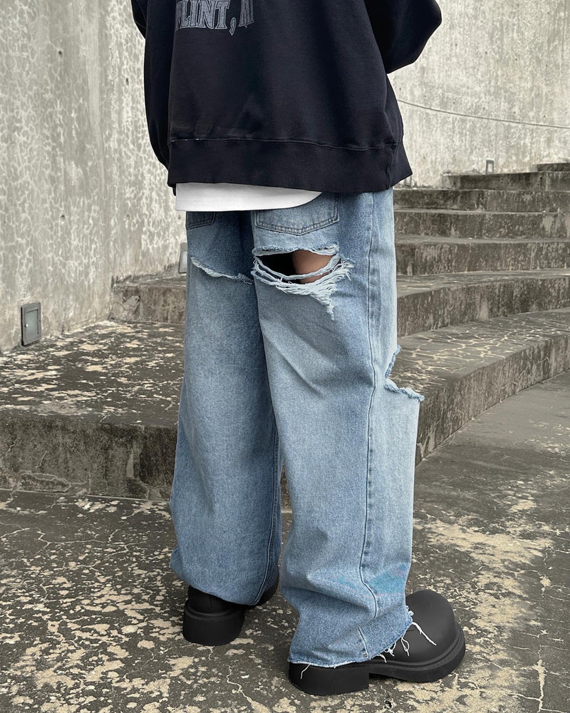 ビジョリップドデニムジーンズ / Vijo Ripped Denim Jeans