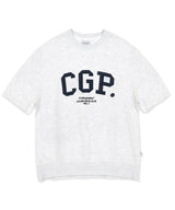CGP シンプルロゴショートスリーブ クルーネック セットアップ / CGP Arch Logo Short Sleeve Crew Neck Setup_Melange Gray