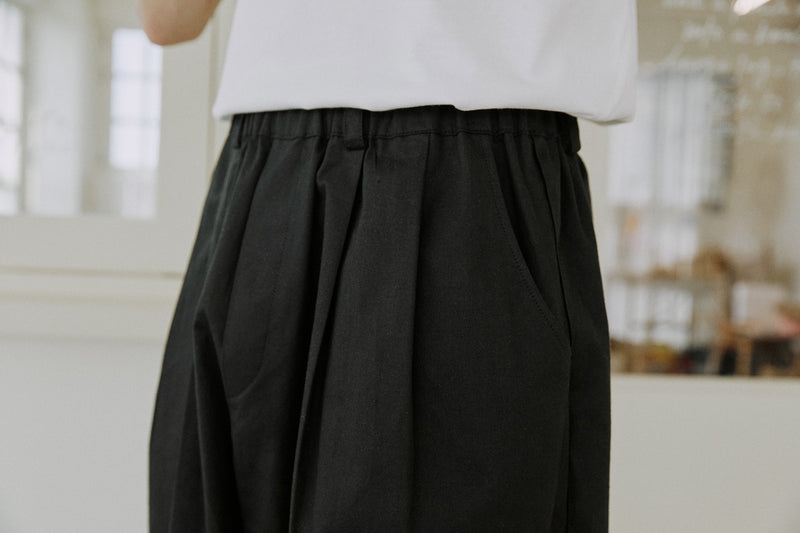 サイドバルーンパンツ / unisex side balloon pants black