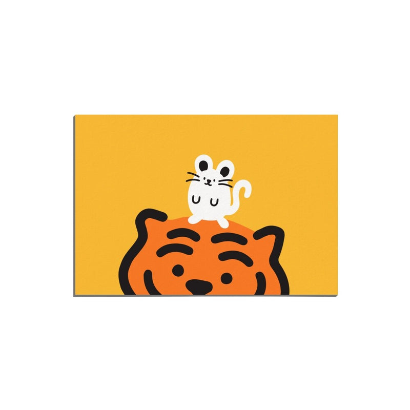TIGER & MOUSE POST CARD (6538760126582)