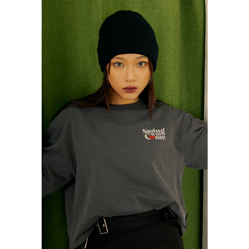 FIGMENT BOXY CROPPED TEE-CHARCOAL (6541865582710)