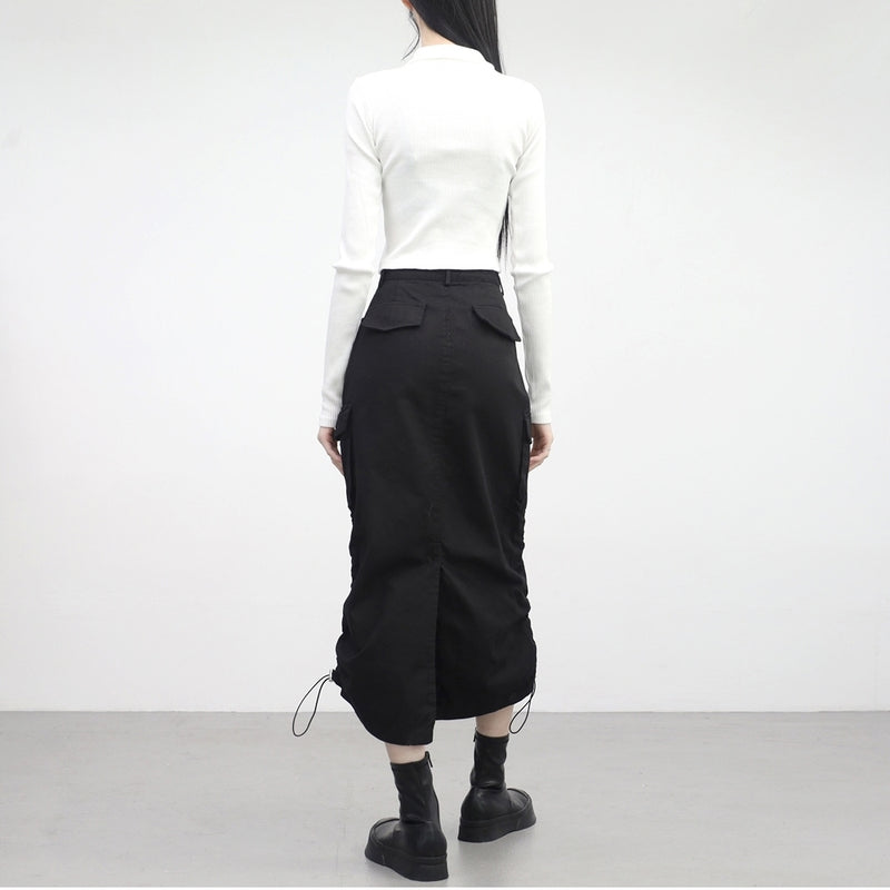 ノタストリングカーゴロングスカート / Nota String Cargo Long Skirt