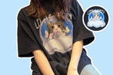 コラボレーションTシャツ（ブラック）I Suzume & Unagi × LUVISTRUE (6677219311734)