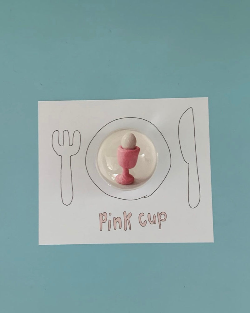 ピンクエッグカップグリップ / pink egg cup griptok