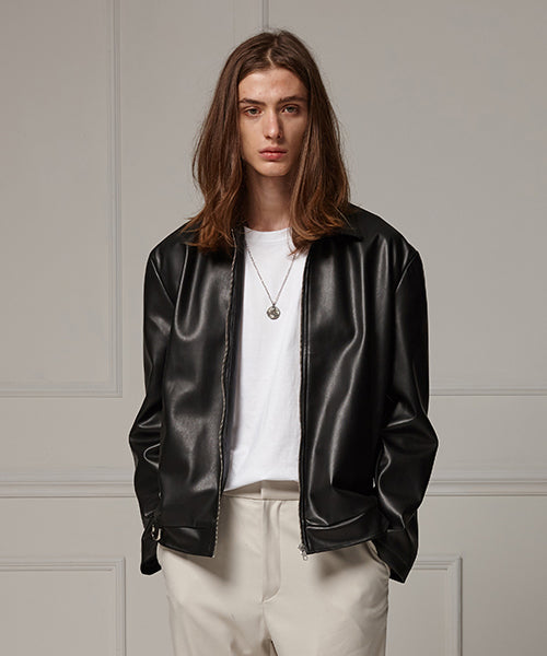 Low-cut leather jacket (4622119731318)