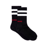 BBD Logo Stretch Cotton Socks (Black) (6607644196982)