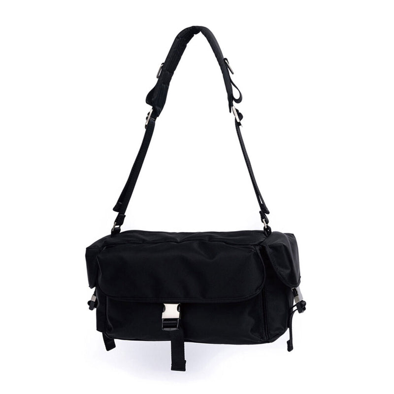 [After Pray Edition] Nylon Cargo Messenger Bag (Black)