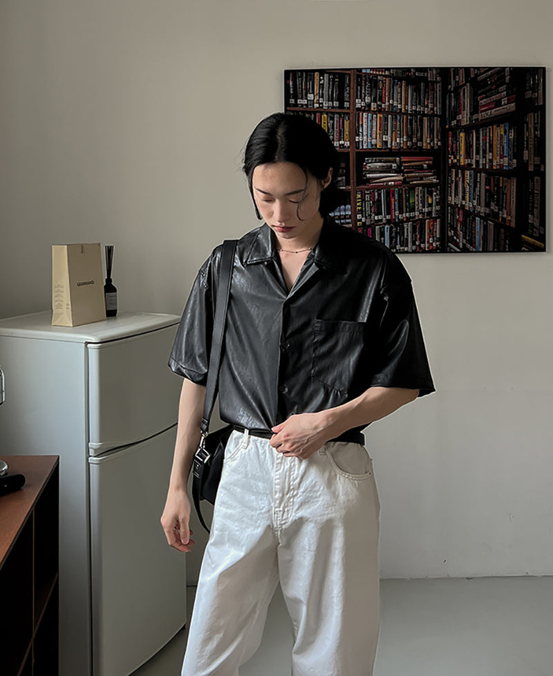 サマーレザーハーフシャツ / Summer Leather Half Shirt