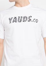 シグネチャーゼブラTシャツ / SIGNATURE ZEBRA WHT T-SHIRT (4516208607350)