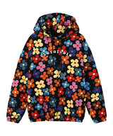 ドリームライクフラワーフードTシャツ/ dreamlike flower hood t-shirt - BLACK (4435429621878)
