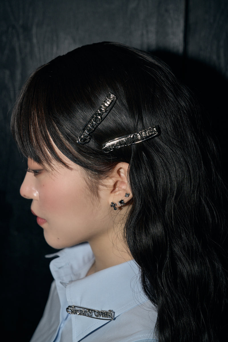 メタルロゴヘアピン / metal logo hair pin (2pcs)