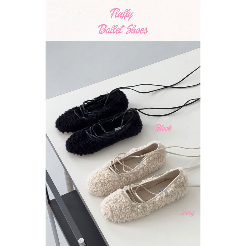 FLUFFY BALLET SHOES
