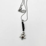 ドロップスターネックレス/ Black drop-star necklace