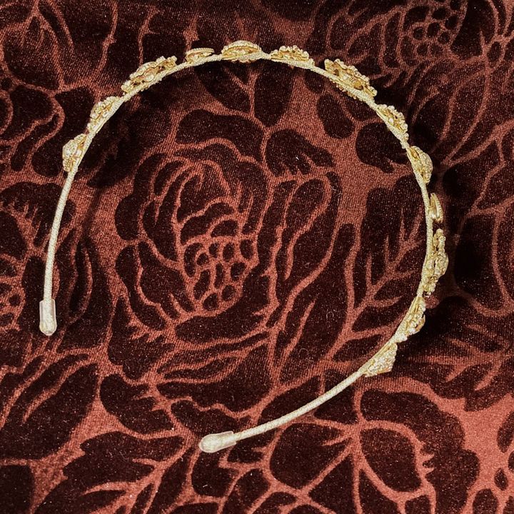 ナビエゴールドキュービックヘアバンド / navie gold cubic hairband
