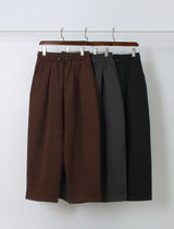 ピンタックバンディングパンツ / [Wool] Pin tuck banding pants (3color)