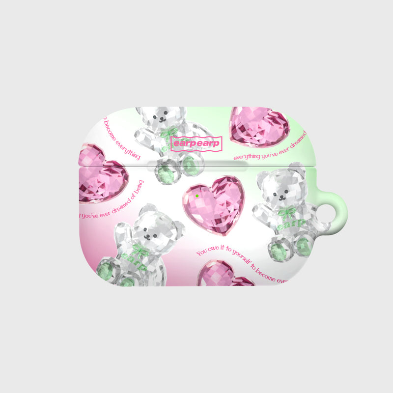 CRYSTAL MERRY PATTERN-PINK(AIR PODS PRO-HARD) (6602465673334)