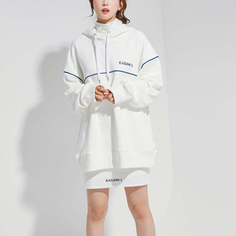 Oversize Front Line Hoodie White (6600738635894)