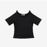 [NONCODE] Warmer Strap Short Sleeve T-shirt (6585474318454)