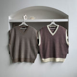 アザーニットベスト/Other Jacquard Knit Vest (2color) (6615947018358)