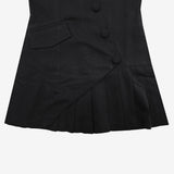 (セット) エルドダイアゴナルボタンドレス + パフシャツ / (Set) Eldo Diagonal Button Dress + Puff Shirt