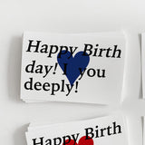 Happy birthday! I ♥ you deeply! Postcard (Classic Blue) (6602756522102)