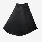 Puke satin long skirt (6553588269174)