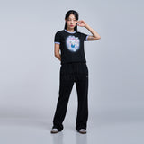 Sanrio HELLO KITTY 3D アートワークミドルクロップショートスリーブTシャツ