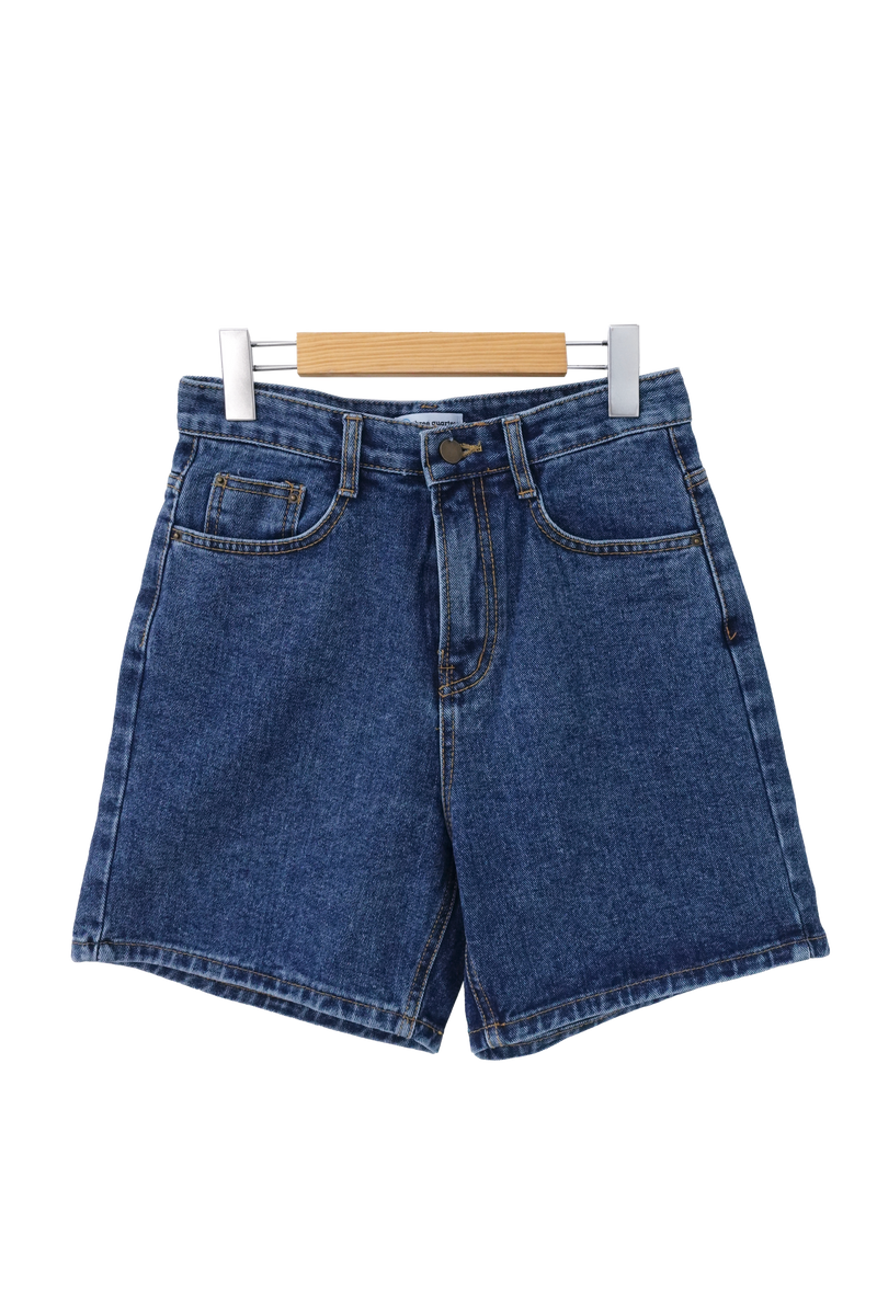 Capri Spring Denim Dark Blue Light Blue Shorts Pants (2 colors)