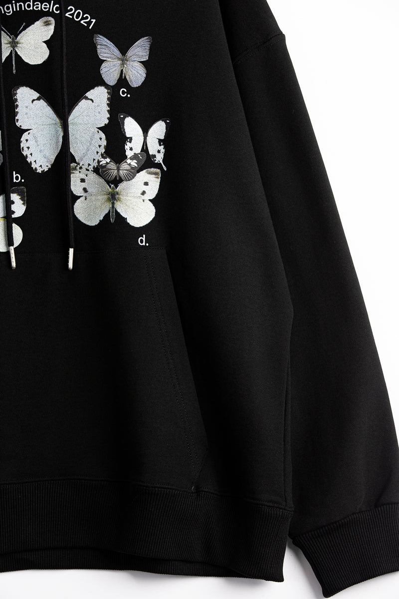 Butterfly hoodie - Black (6614954967158)
