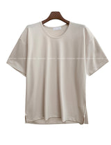 Scoop Neck Half Sleeve T-Shirt (6693246435446)
