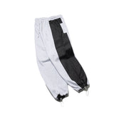 バーティカルスウェットデニムミックスパンツ/VERTICAL SWEAT DENIM MIX PANTS(MELANGE WHITE/BLACK)