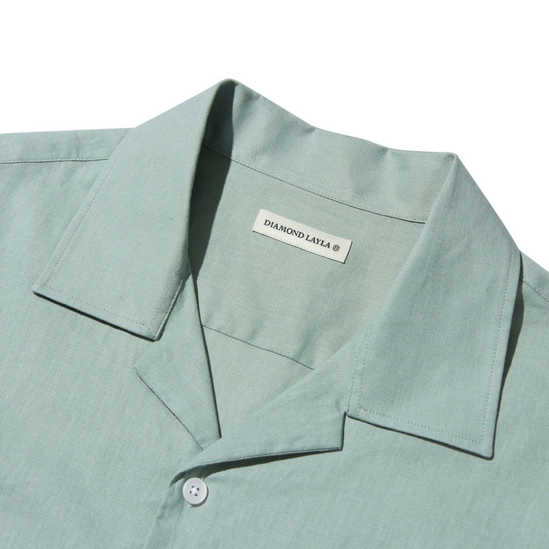 スタンダードステッチリネンシャツ/Standard Stitch Linen Shirt S78 Sage Green