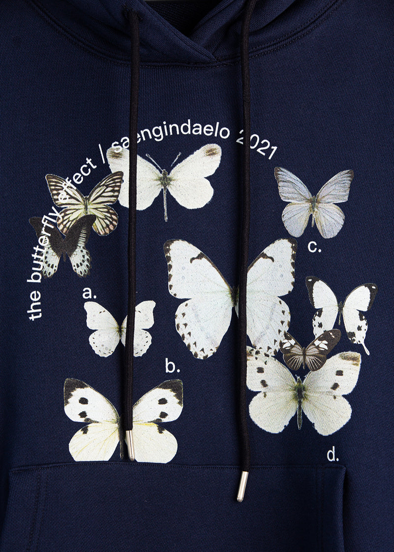 Butterfly hoodie - Navy (6614953853046)