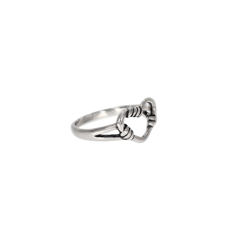 Heart Rope Ring (6676069023862)