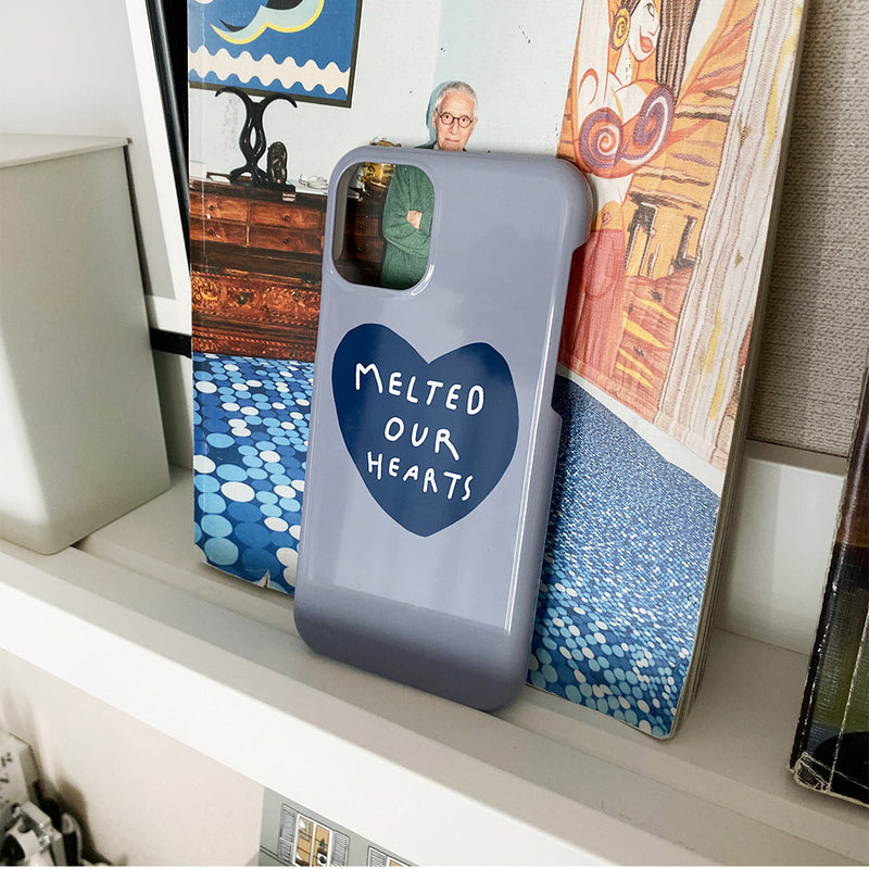 Melted Our Hearts Iphone Case (Dark Blue/Gray) (6605140263030)