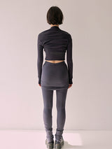ジゼルレイヤードパンツ / Giselle layered pants (Charcoal)