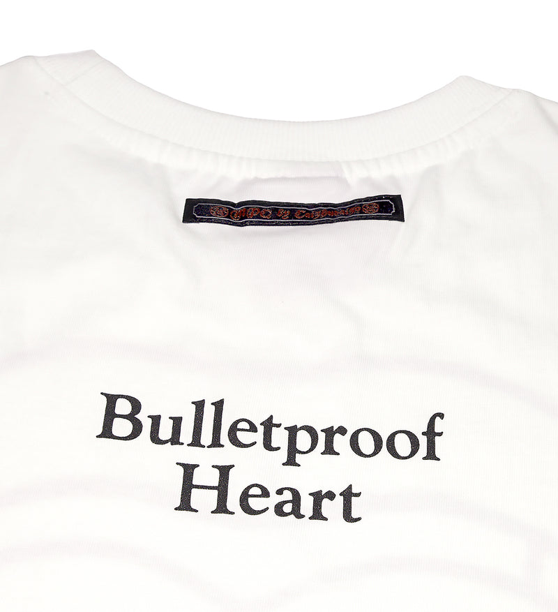 Bulletproof Heart ジャストフィットTシャツ / Bulletproof Heart Just Fit tee (white ivory)
