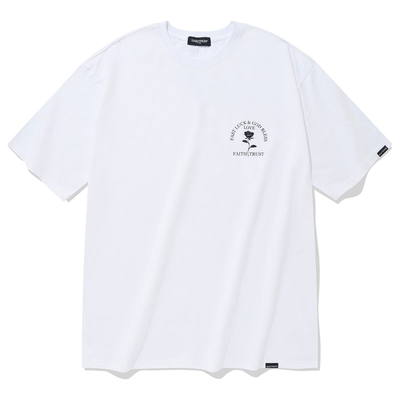 ブラックローズTシャツ/SP BLACK ROSE T SHIRTS-WHITE